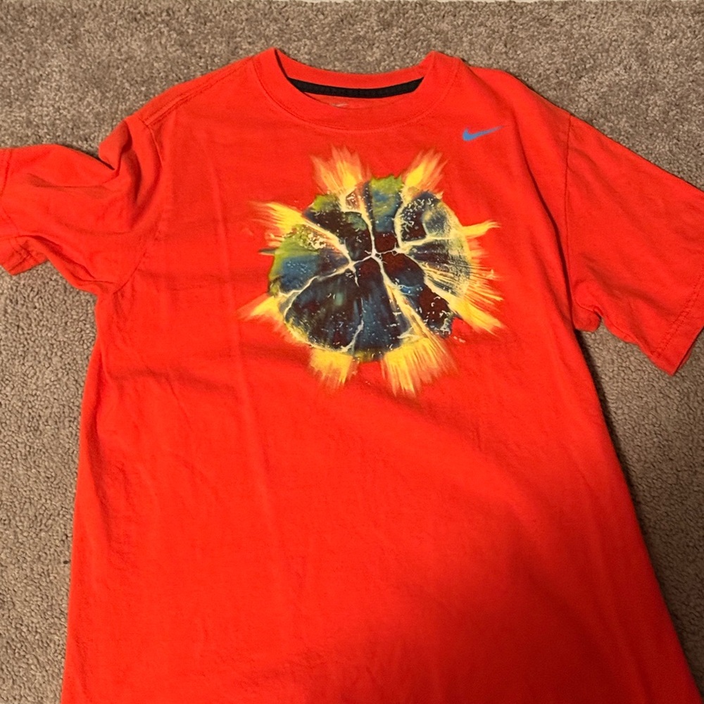 Nike Kids' Graphic T-Shirts - Orange and Blue - Picture 5 of 5
